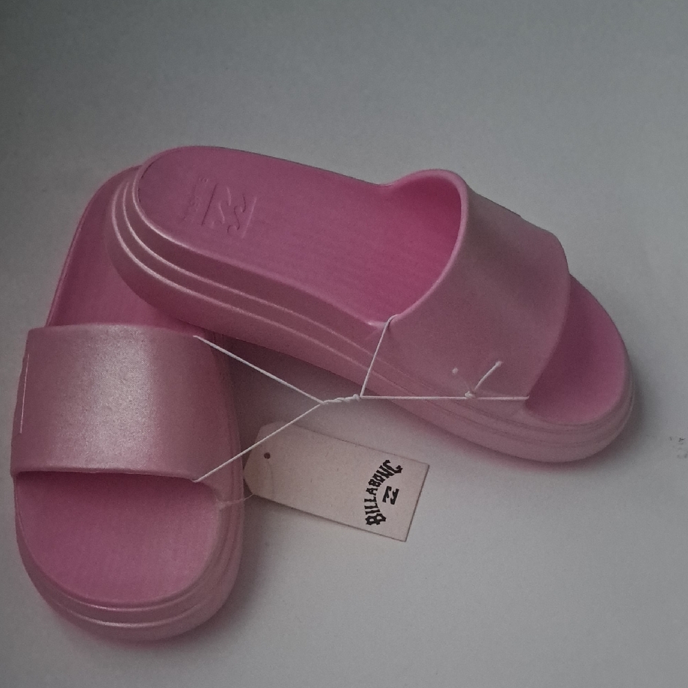 Billabong Light Pink Slide Sandals